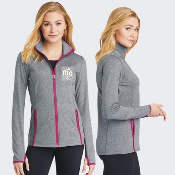 Sport-Tek Womens Athletic Rio Olympics 2016 Team USA Zip Up Performance Jacket M - Picture 1 of 8